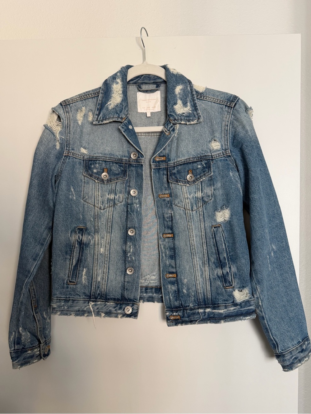 Distressed Blue Denim Jacket